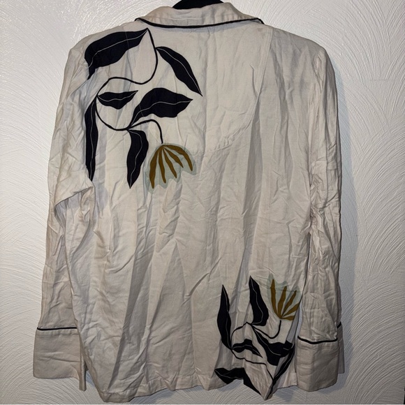 Anthropologie Kenzie Parrott Graphic Pajama Sleep Set Pants Bottoms Size M - Picture 4 of 6